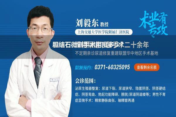 胆结石微创手术用度多少?